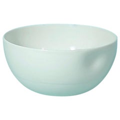 Large Dimpled Porcelain Bowl in Matte Bisque