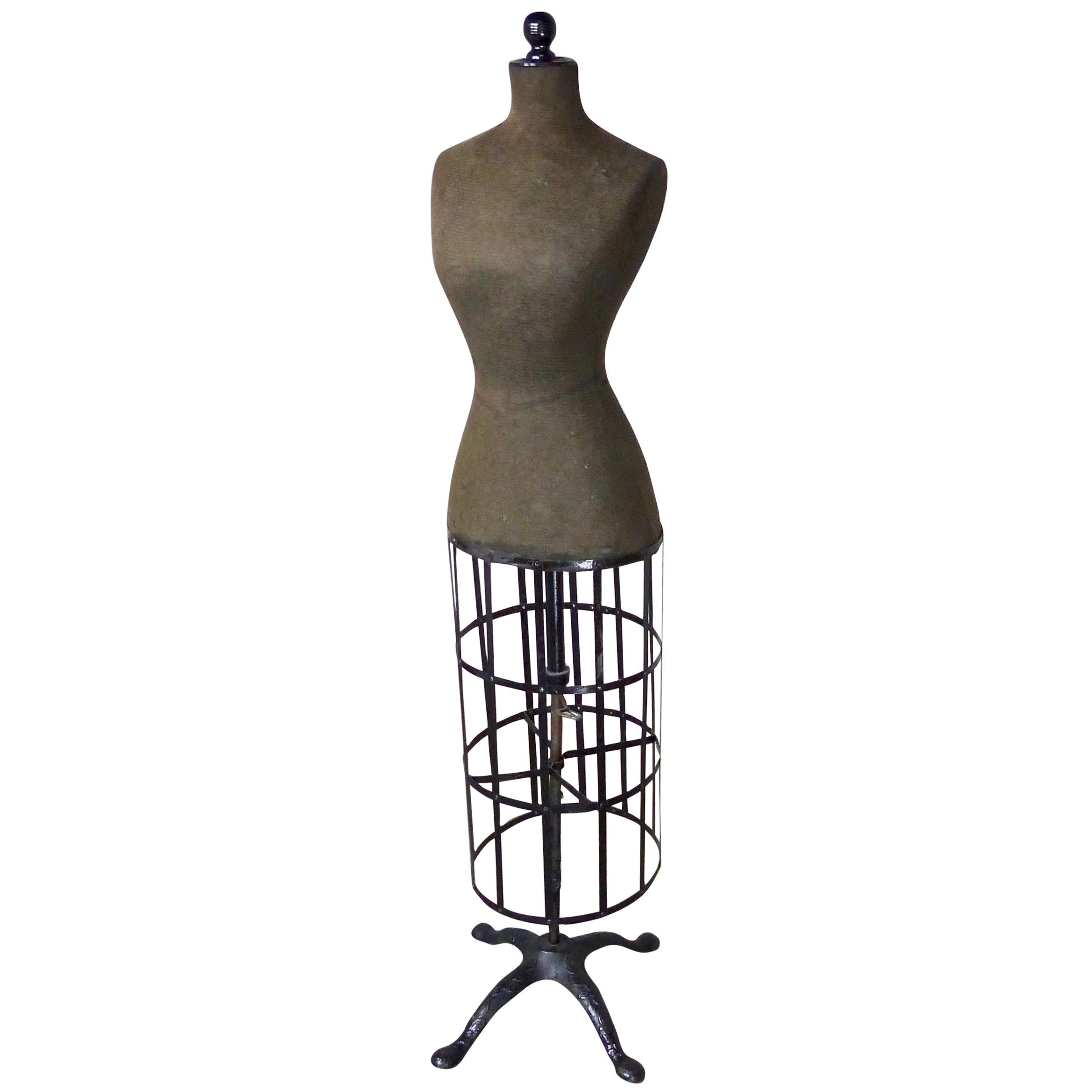 Victorian ACME Dress Form with Cast Iron Base