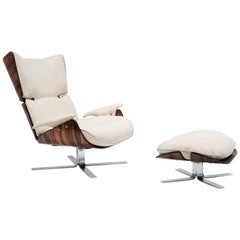 Jorge Zalszupin, Paulistana Lounge Chair and Ottoman, 1956-1965