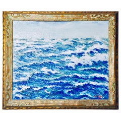 Used Phillip Whitney "Nantucket Waves" Oil on Canvas