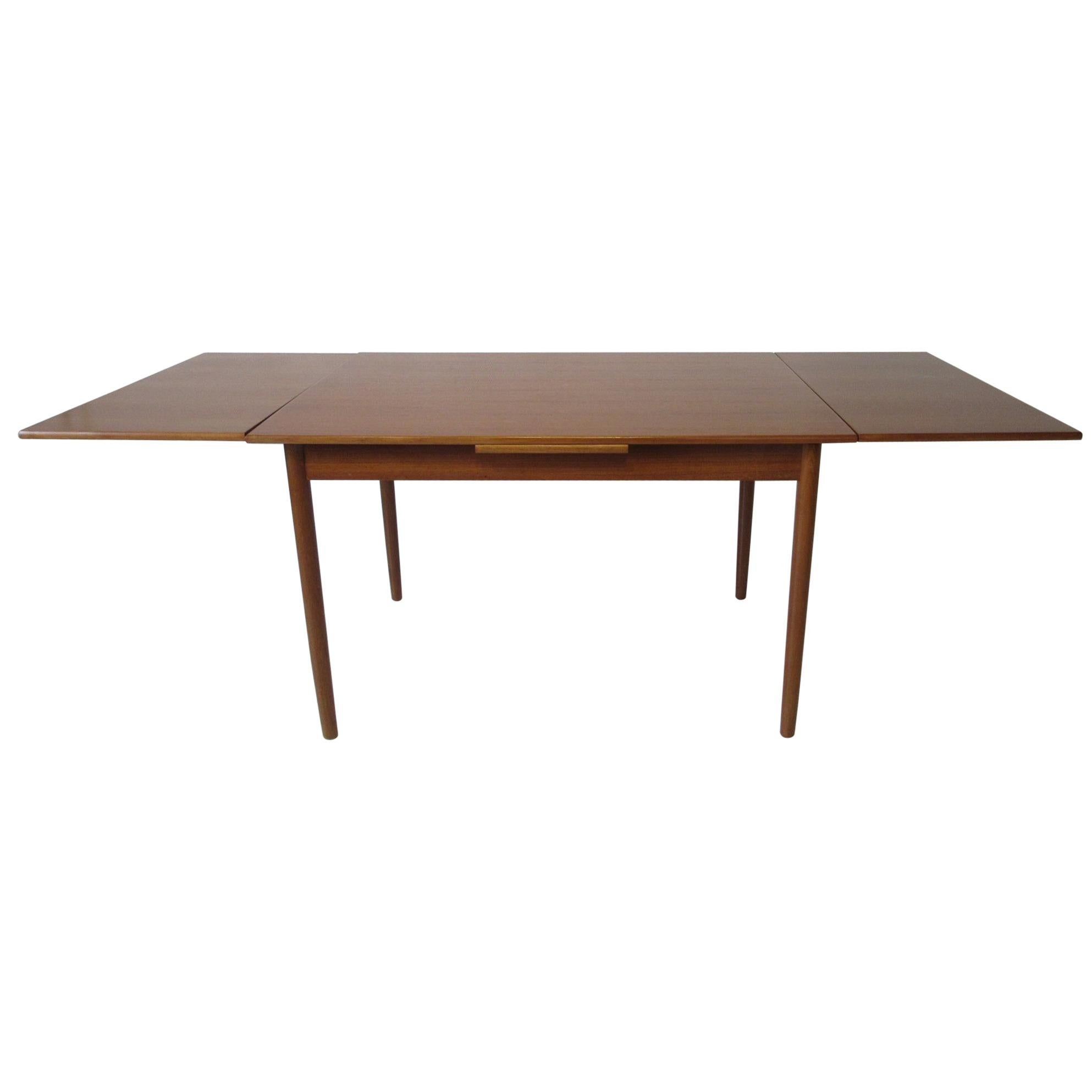 Danish Teak Extension Dining Table by L & F Mobler