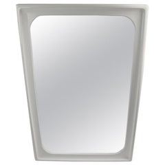 Mod White Lacquer Framed Mirror