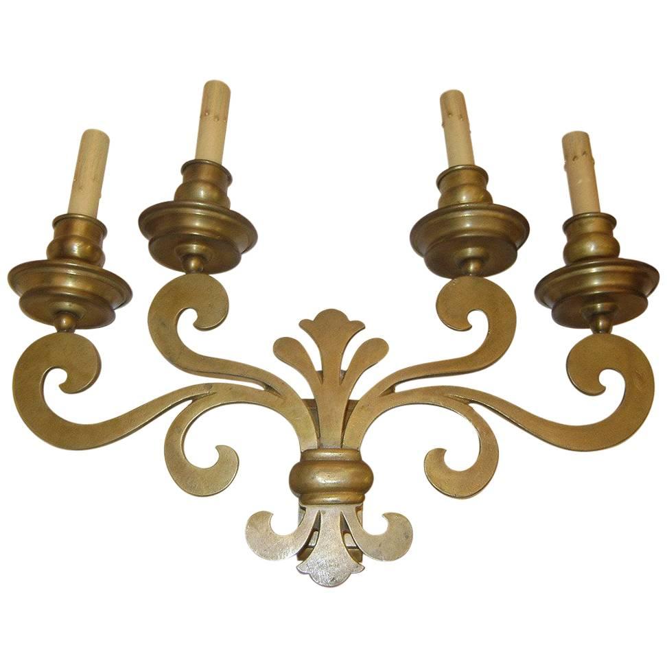 Set of Eight Gilt Bronze Sconces