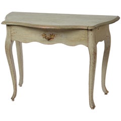 18th Century Swedish Console Table with Drawer