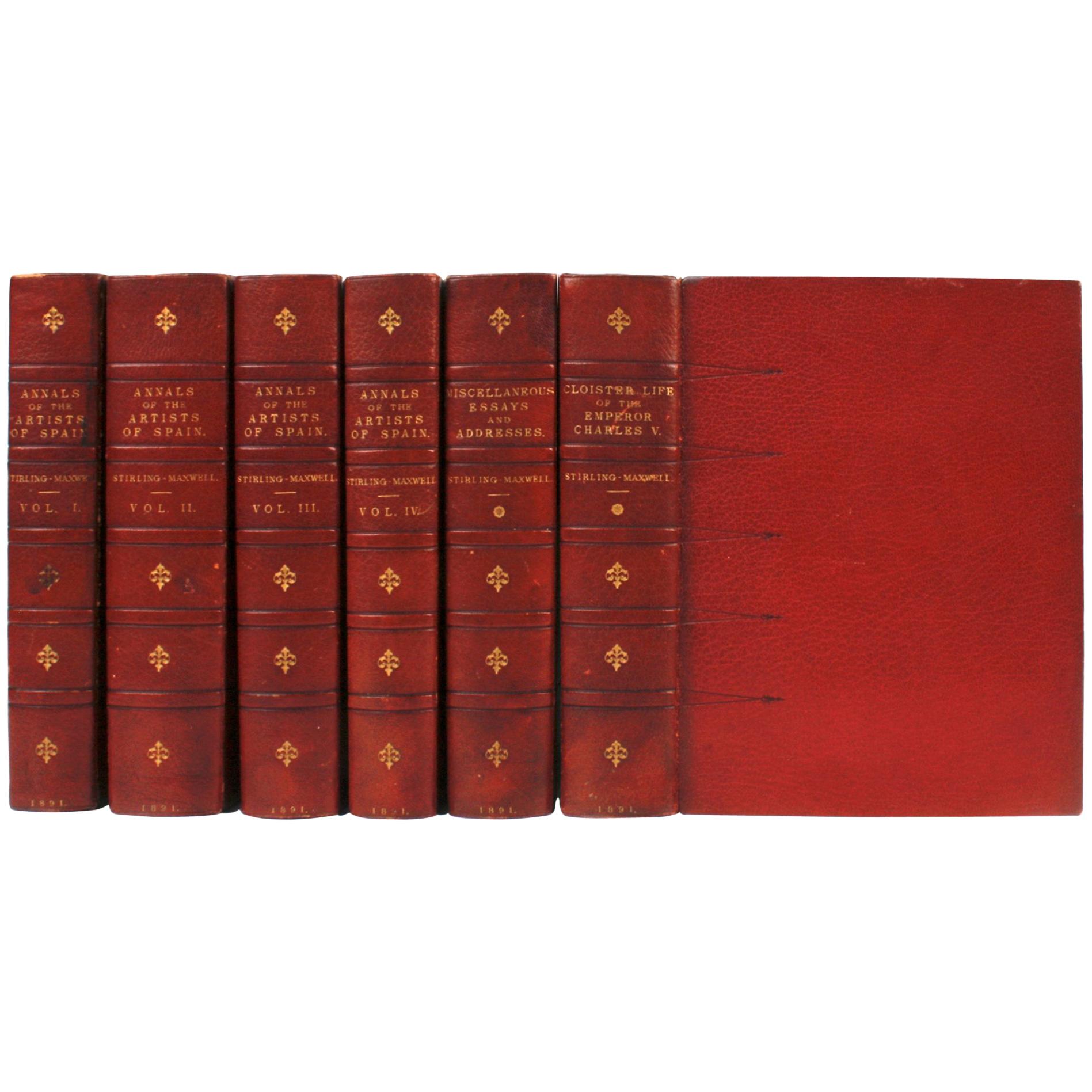 Set von sechs Werken The Works of Sir Wm Stirling Maxwell, Ltd #178/250