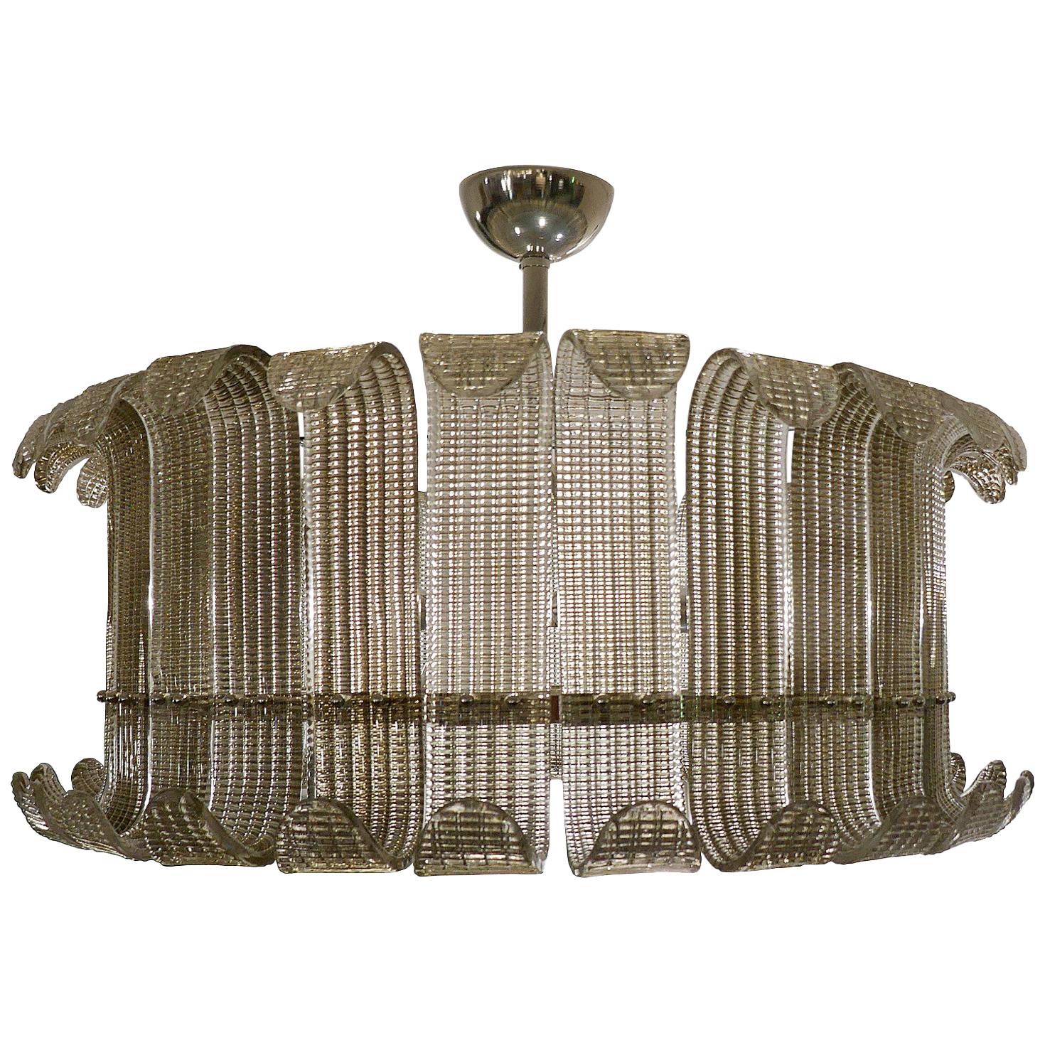 Paul Marra Brass Drum Chandelier at 1stDibs