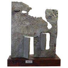 Cast Aluminum Brutalist Sculpture by Dcalvi