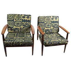 Paar Mid Century Lounge Chairs von Baumritter