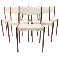 Set of Six Danish Midcentury Rosewood Dining Chairs by Sax