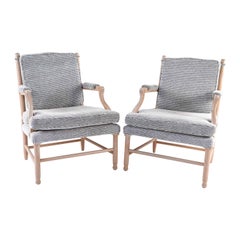 Pair of Gustavian Style Gripsholm Swedish Armchairs