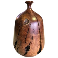 Hap Sakwa Burled Wood Turned Vase