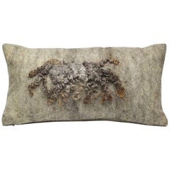 Wool Wensleydale Pillow Grey, Small - Heritage Sheep Collection
