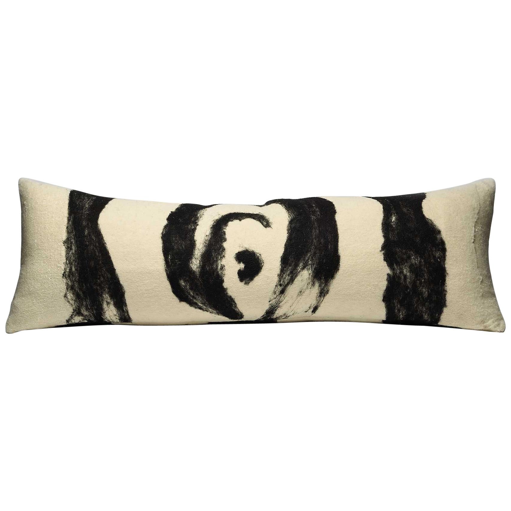 Abstract Wool Body Pillow - Heritage Sheep Collection For Sale