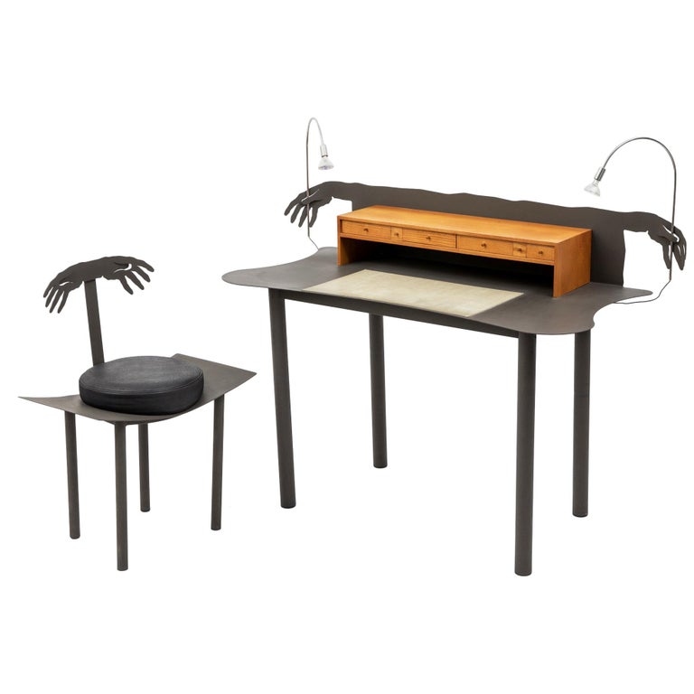 "Entremanos" Schreibtisch und Stuhl von Andrés Nagel für Akaba, Spanien, 1988 1