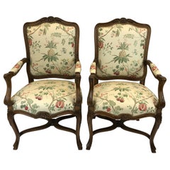 Wood Bergere Chairs