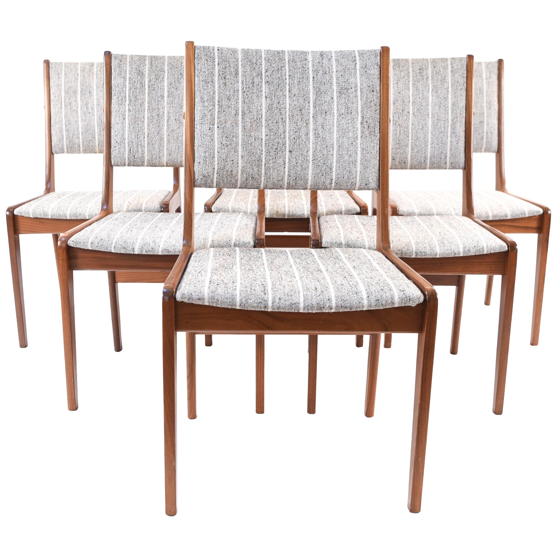 Six Danish Teak Model 7701 Farstrup Dining Chairs by Sax