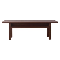 Solid Wood Contemporary Bench in Walnut by Bellboy