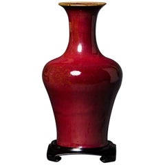 Oxblood Vase with Baluster Shape