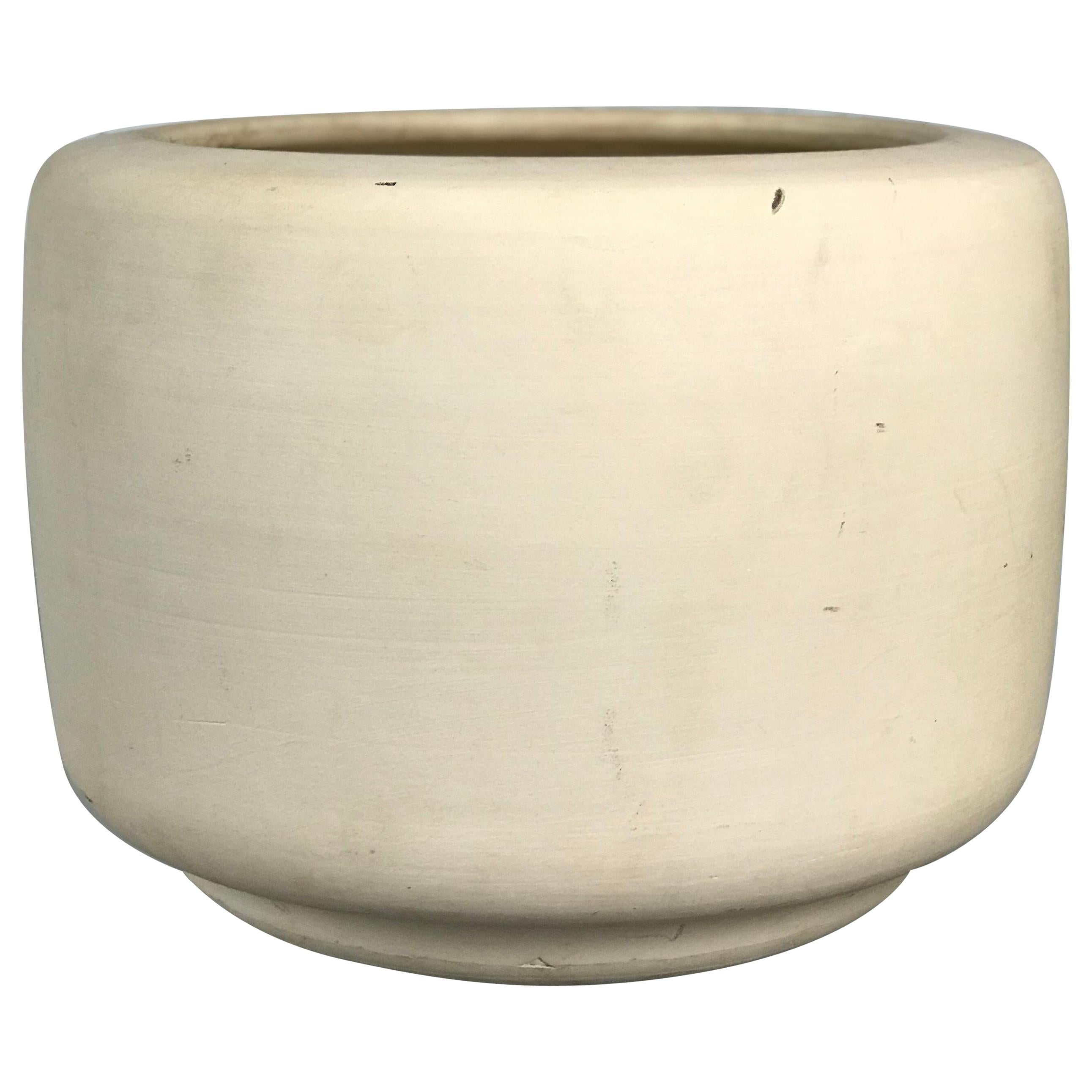 Architectural Pottery "Tire" Planter in Bisque by John Follis & Rex Goode, 1960s