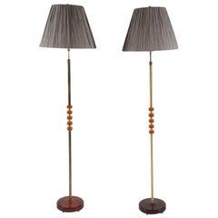 Pair of Swedish Floor Lamps by Orrefors