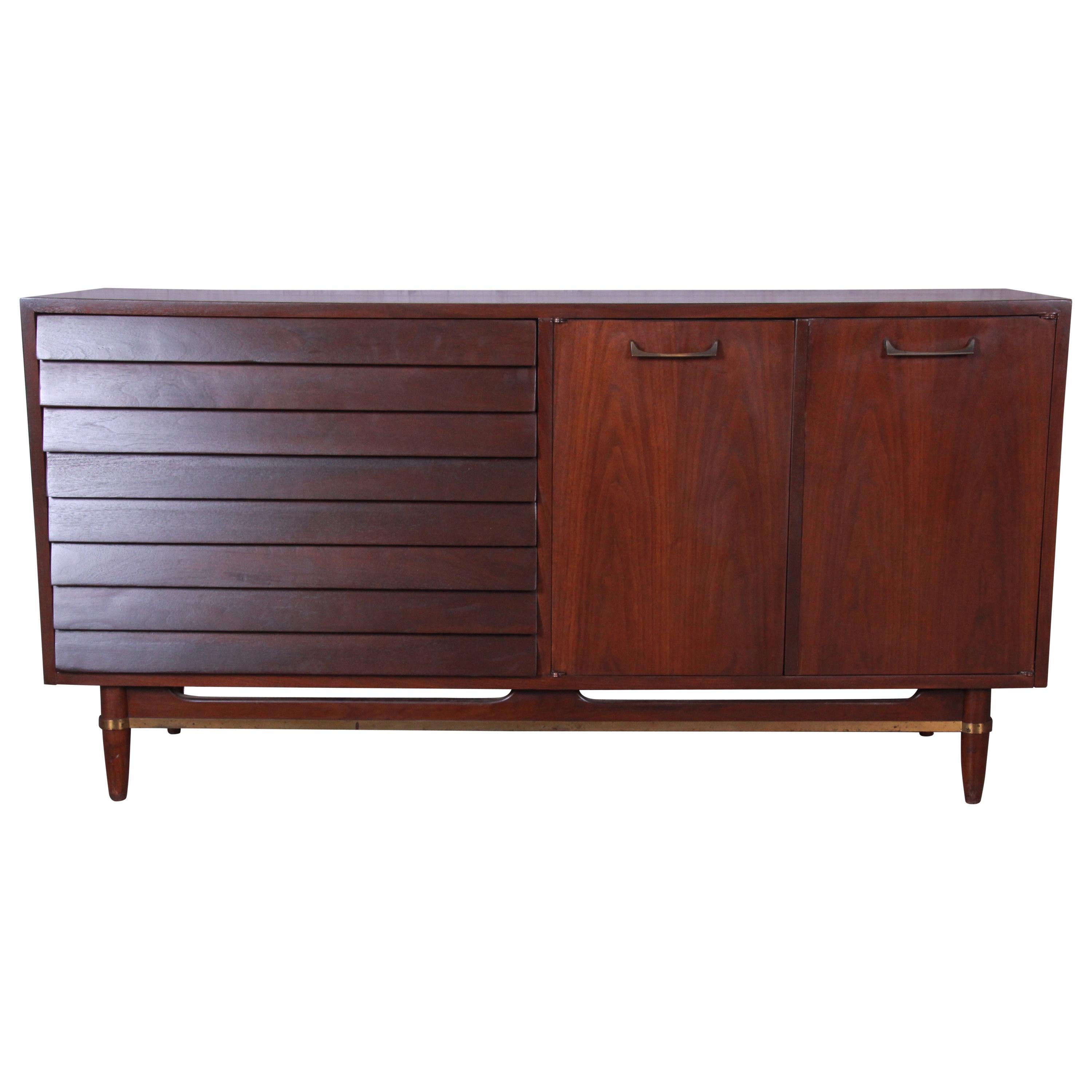 Merton Gershun for American of Martinsville Louvered Front Sideboard ...
