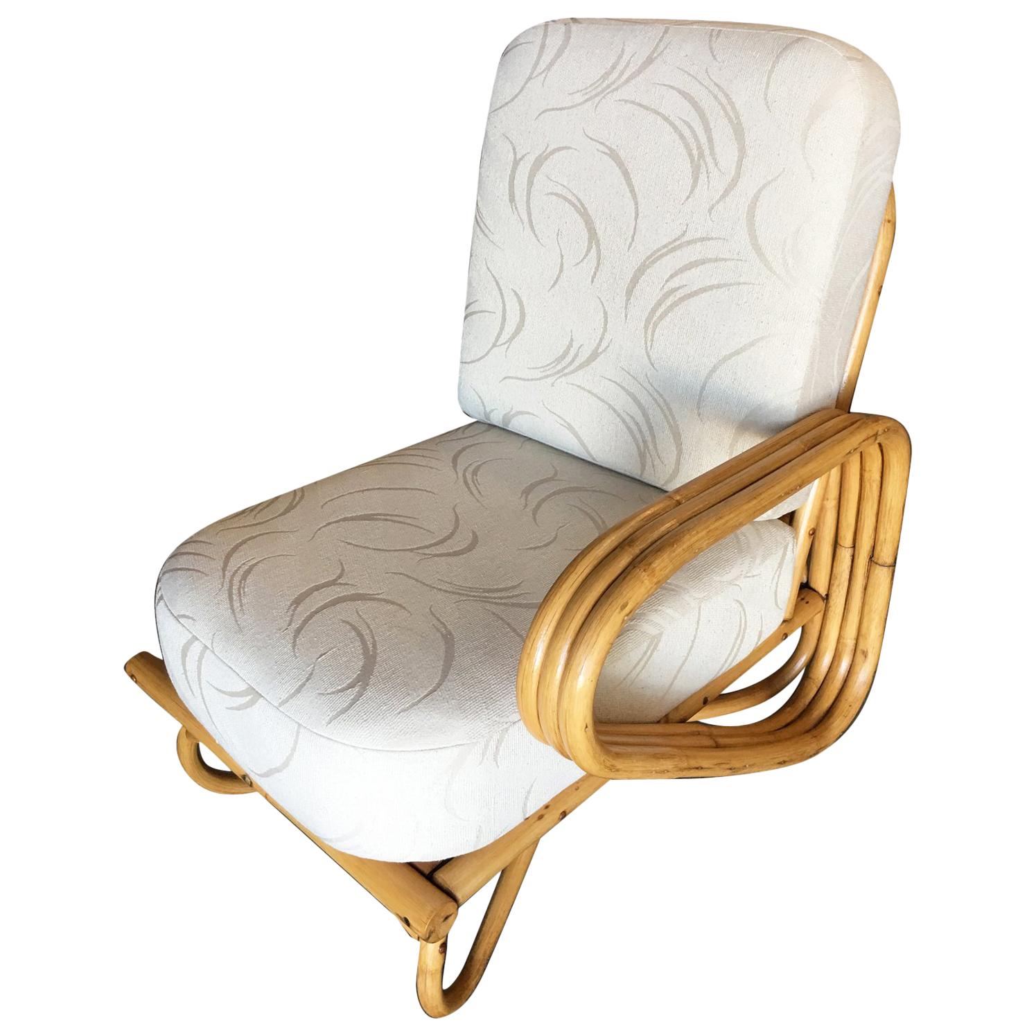 Restored "Triple Triangle" Open Air Pretzel Single Arm Lounge Chair For Sale