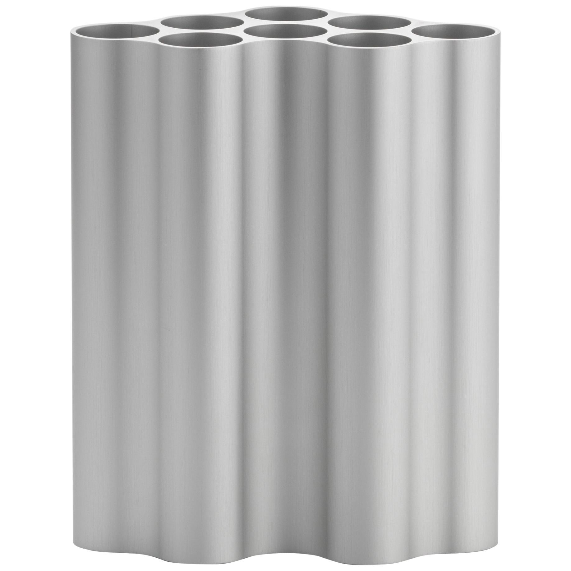 Vitra Medium Nuage Métallique Vase in Light Silver by Ronan & Erwan Bouroullec For Sale