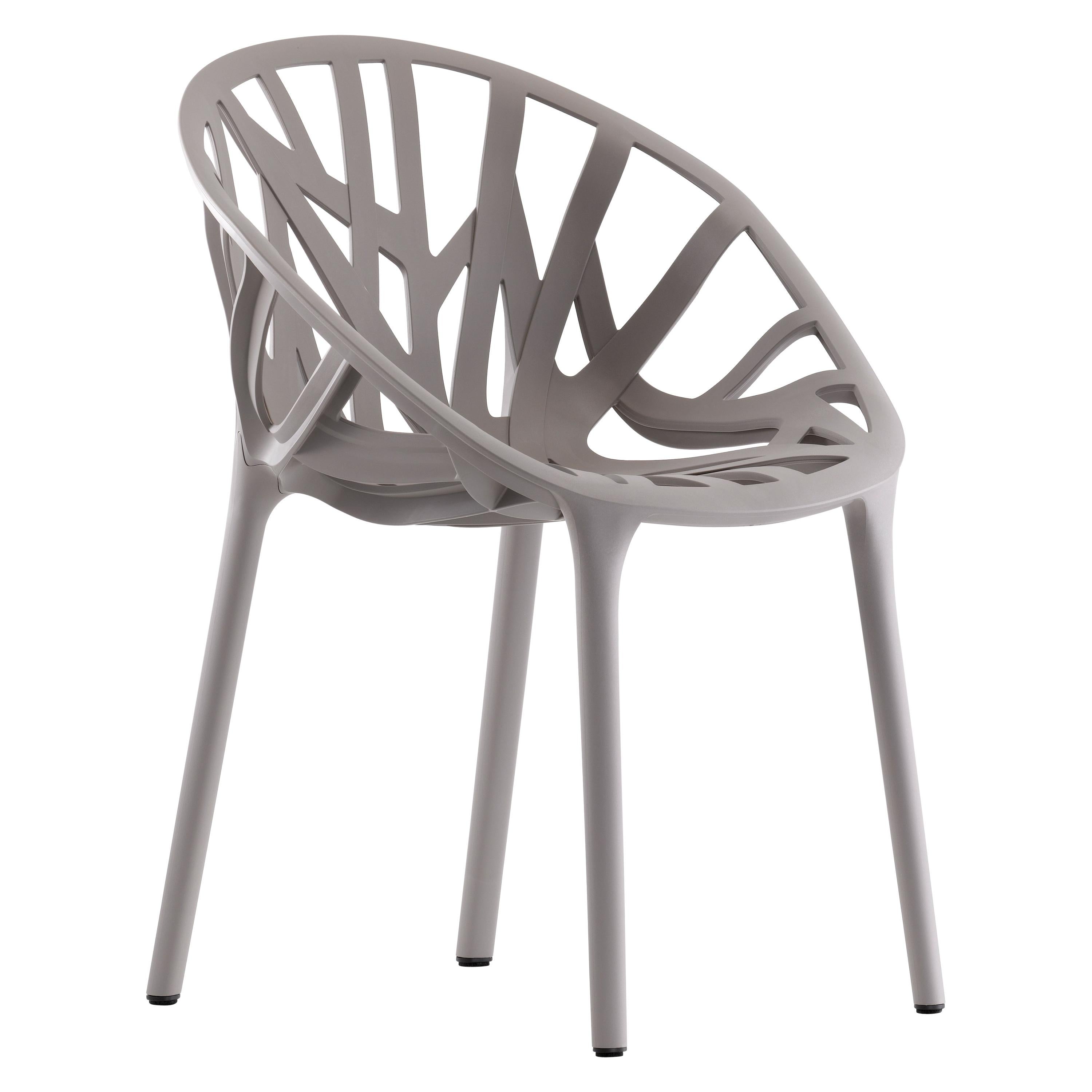 Vitra Vegetal Chair in Mauve Grey by Ronan & Erwan Bouroullec For Sale
