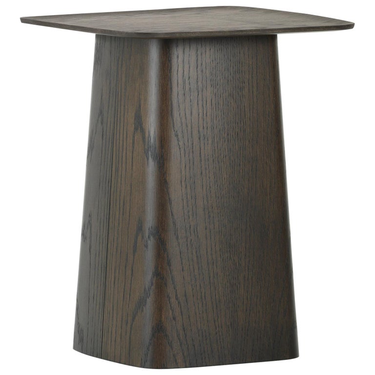 Vitra Small Wooden Side Table in Dark Oak by Ronan and Erwan Bouroullec