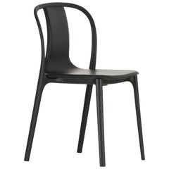 Vitra Belleville Chair in Asphalt Leather by Ronan & Erwan Bouroullec