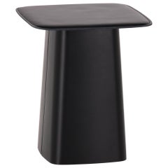Vitra Small Leather Side Table in Nero Leather by Ronan & Erwan Bouroullec