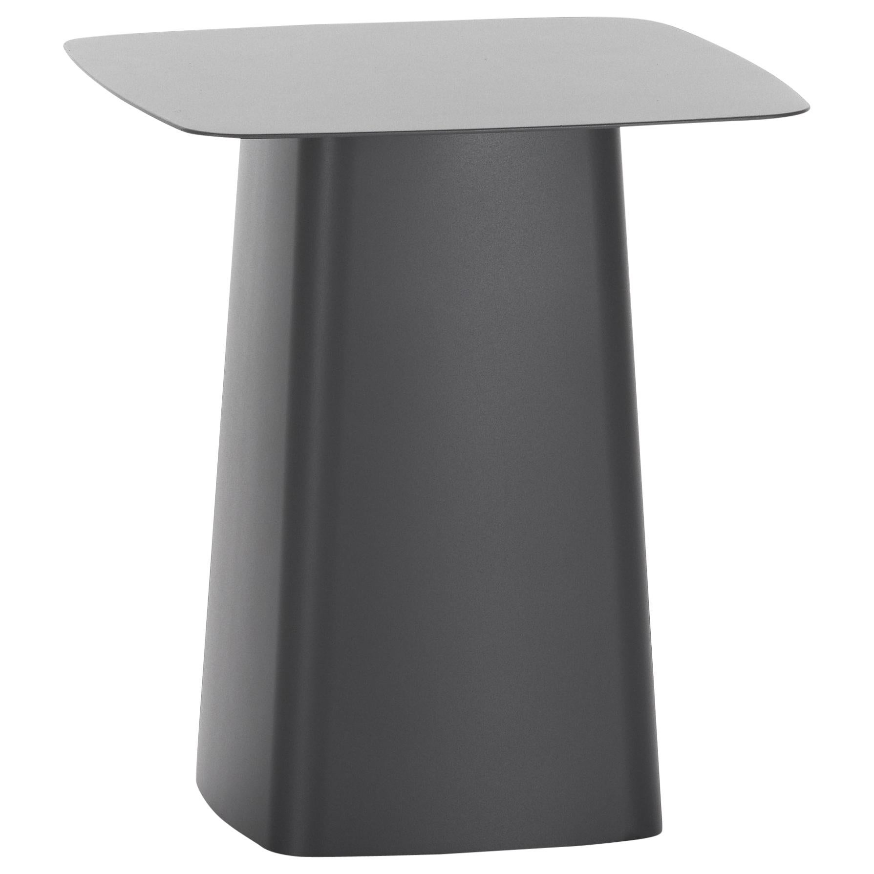 Vitra Medium Metal Side Table Outdoor in Dim Grey by Ronan & Erwan Bouroullec For Sale