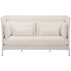 Vitra Alcove 2-Seater Sofa in Ivory Laser by Ronan & Erwan Bouroullec
