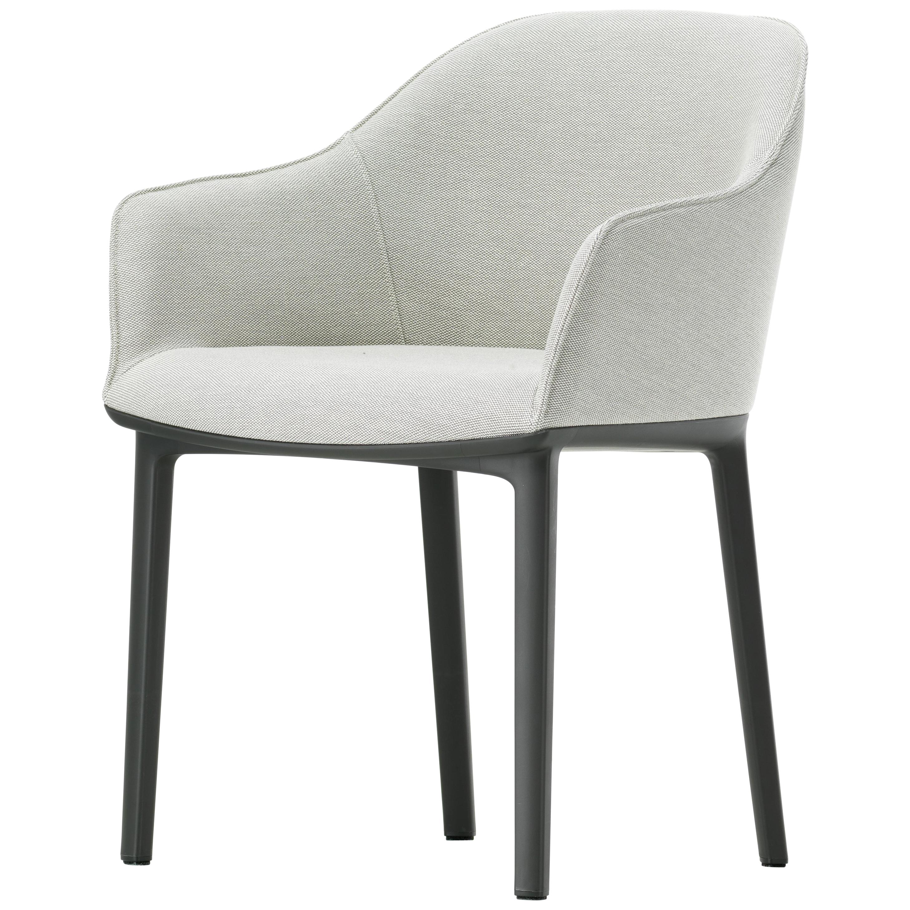Vitra Softshell Chair in Cream White & Grey Plano by Ronan & Erwan Bouroullec For Sale