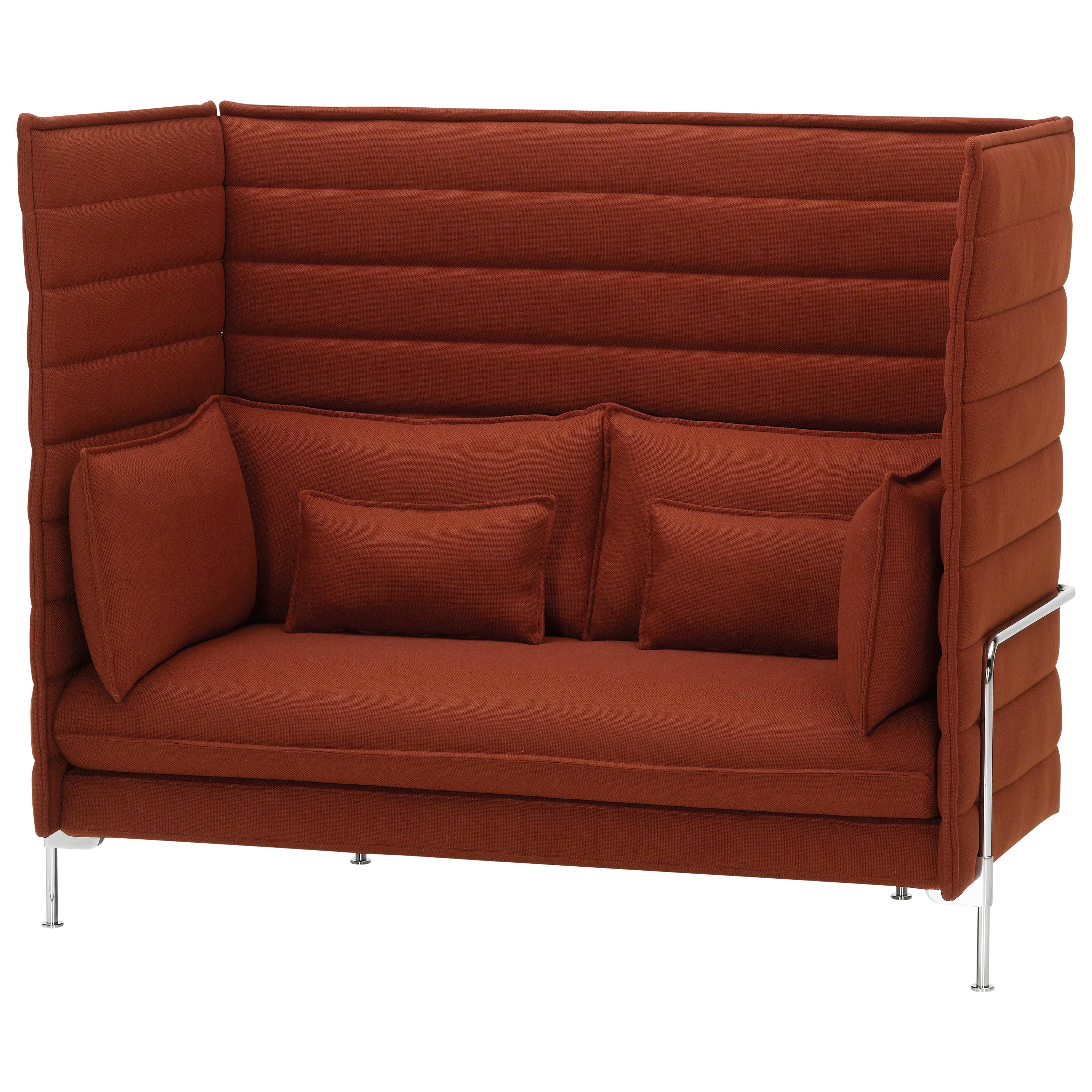 Vitra Alcove Highback 2-Seater Sofa in Brick Volo by Ronan & Erwan Bouroullec For Sale