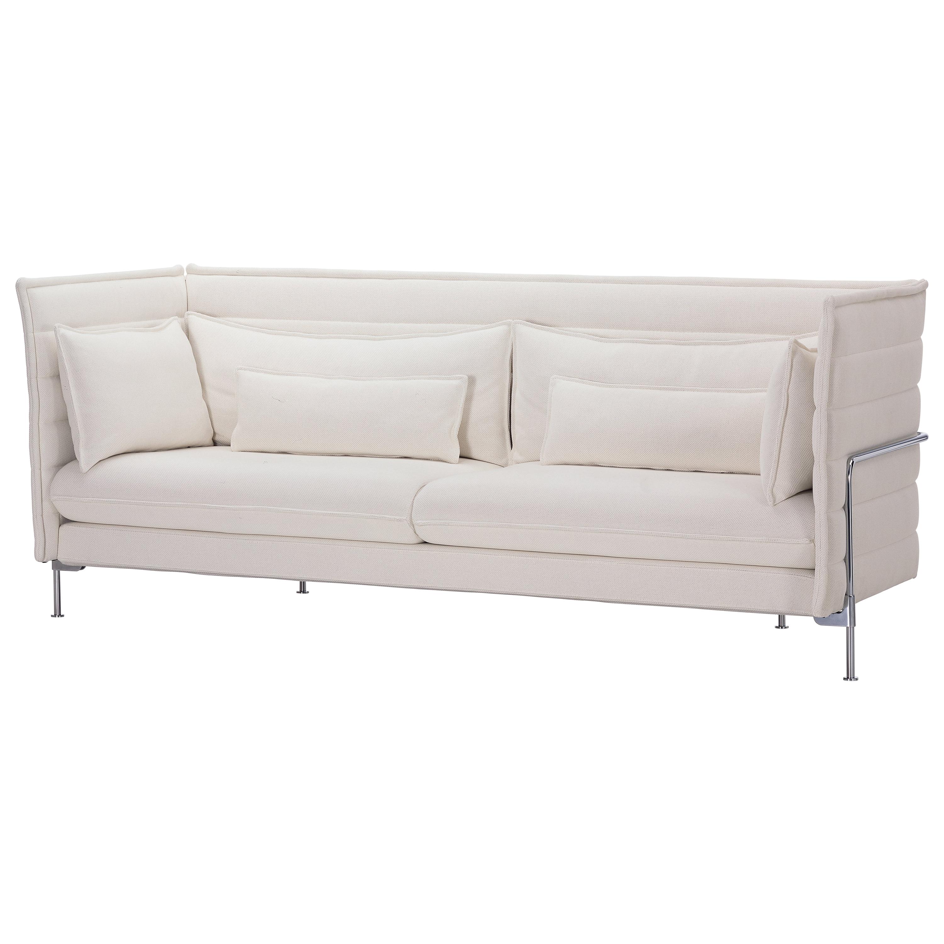 Vitra Alcove 3-Seater Sofa in Ivory Laser by Ronan & Erwan Bouroullec For Sale