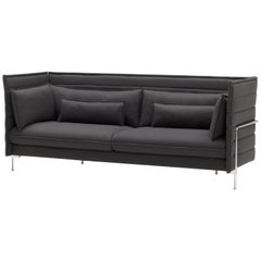 Vitra Alcove 3-Seater Sofa in Dark Gray Laser by Ronan & Erwan Bouroullec