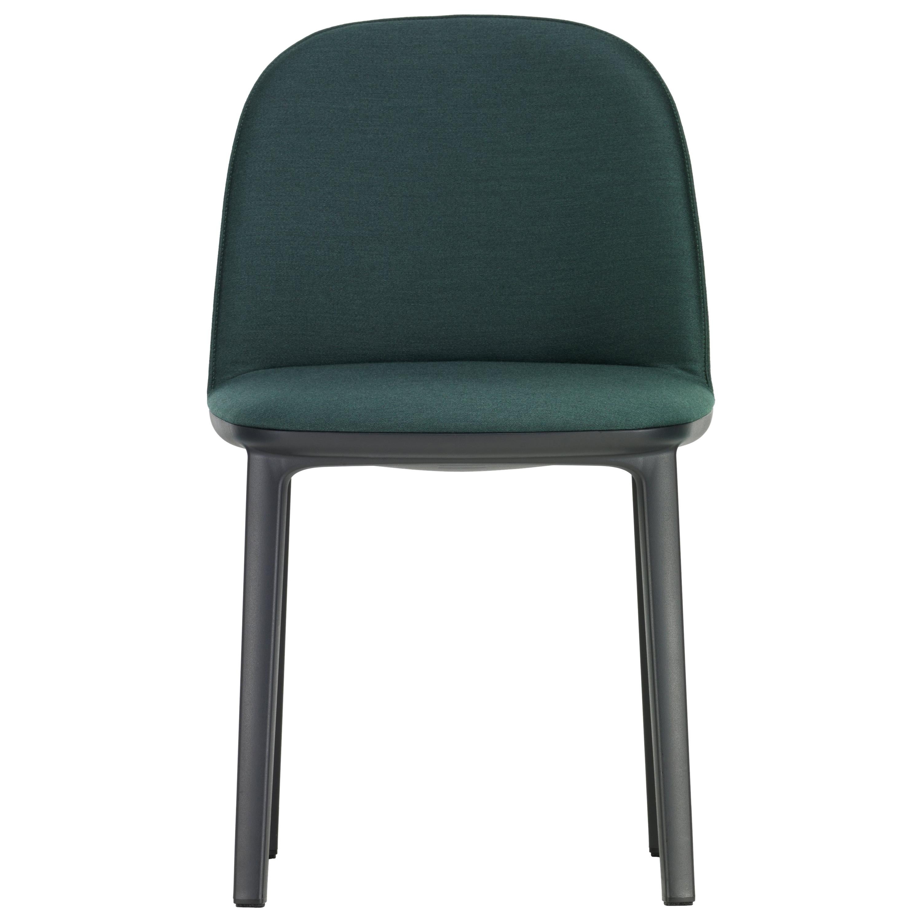 Vitra Softshell Side Chair in Hunter Green Aura by Ronan & Erwan Bouroullec For Sale