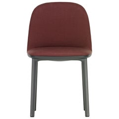 Vitra Softshell Side Chair in Dark Red Twill by Ronan & Erwan Bouroullec
