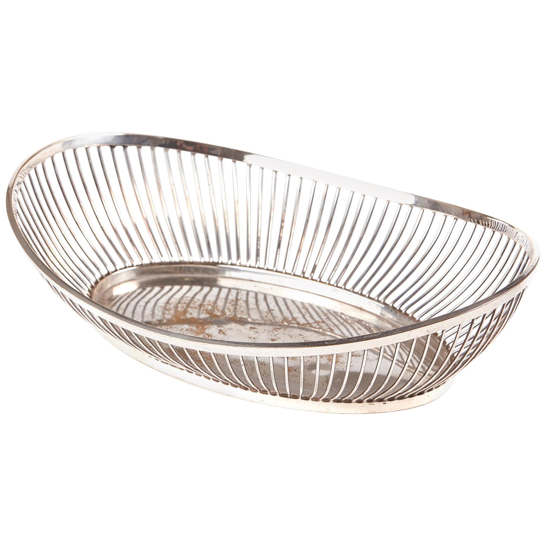 Antique Silver Plated Bread Basket