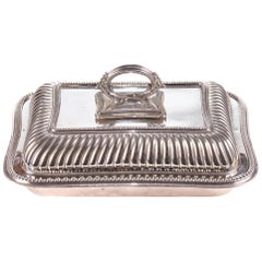 Antique Silver Plated Entree Dish, circa 1860