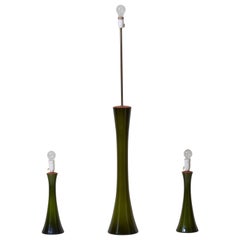 Set of Two Table and One Floor Lamp by Bergboms