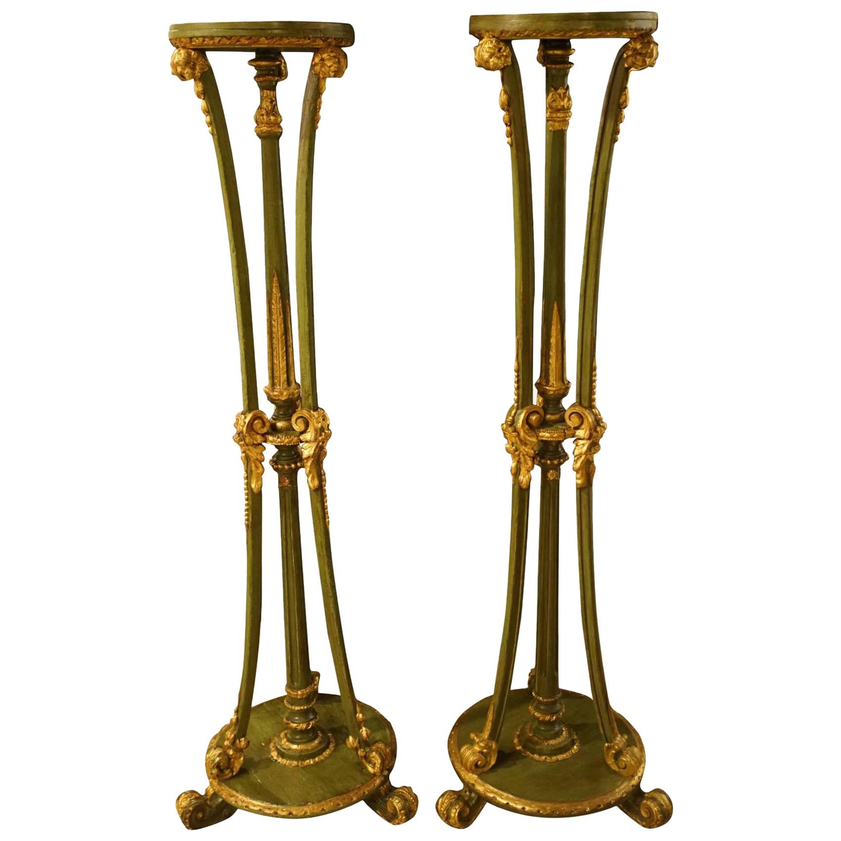 Pair of Early 20th Century Torcheres im Angebot