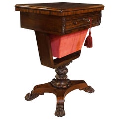 William IV Rosewood Work/Games/Writing Table