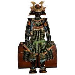 Antique Japanese Samurai Armor with a Mogami Type Cuirass, 19th Century