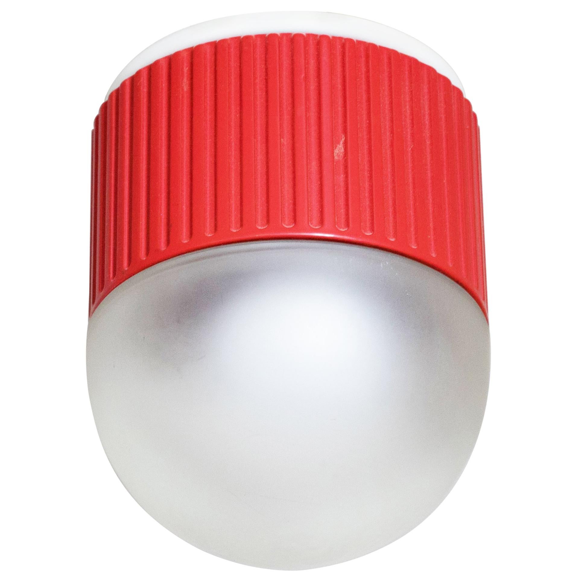 Bulbo Sconce and Flush Mount in Red by Barbieri & Marianelli for Tronconi