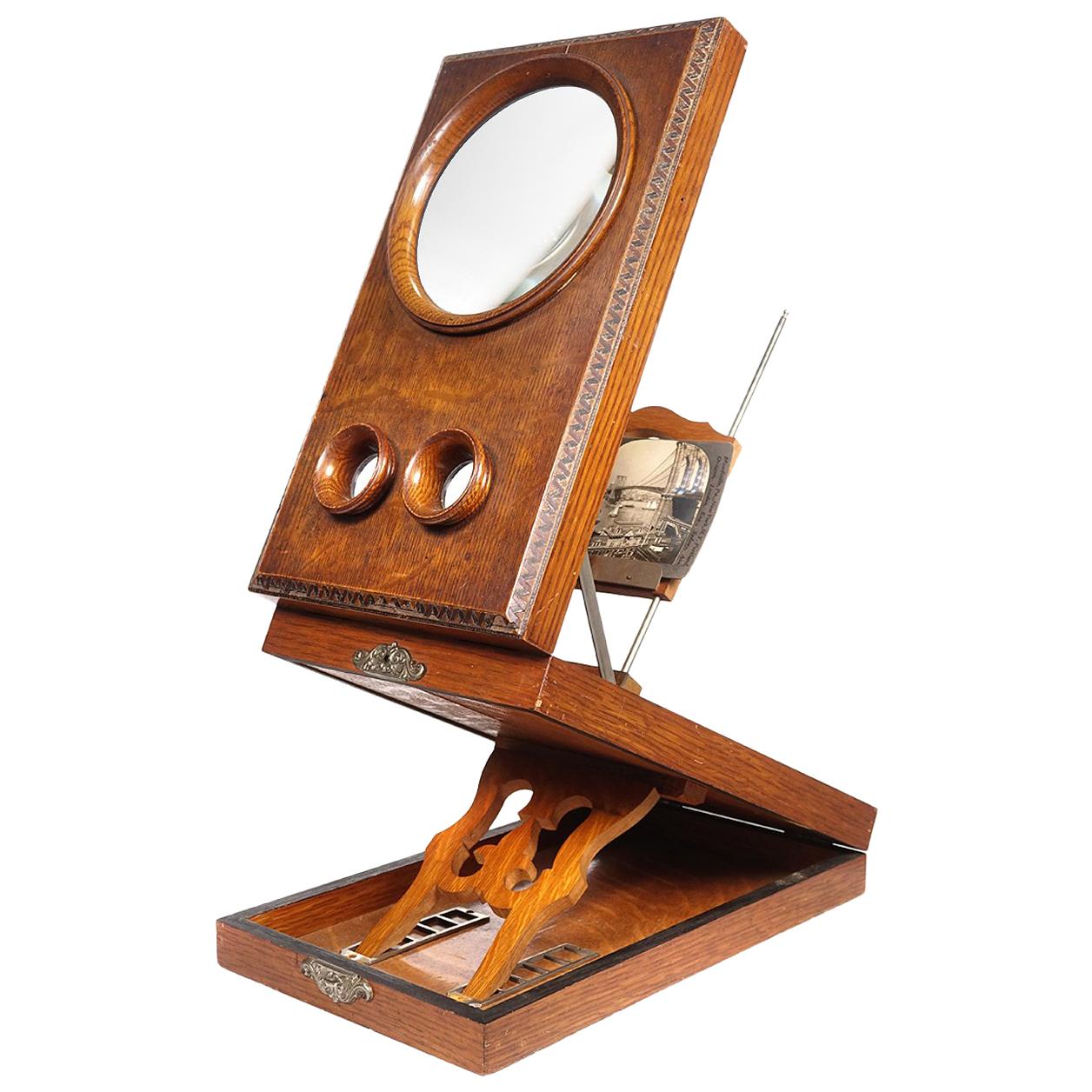 Antique Stereo Graphoscope Viewer
