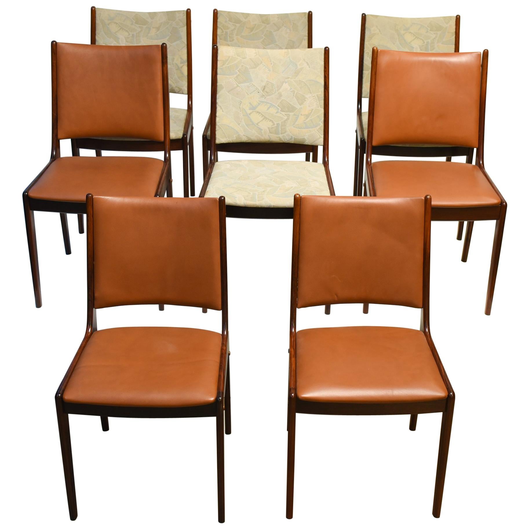 Mid Century Scandinavian Dining rosewood, Chairs, 1960s