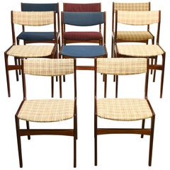 Set of Eight Rosewood Dining Chairs by Erik Buch for Oddense Maskinsinedkeri