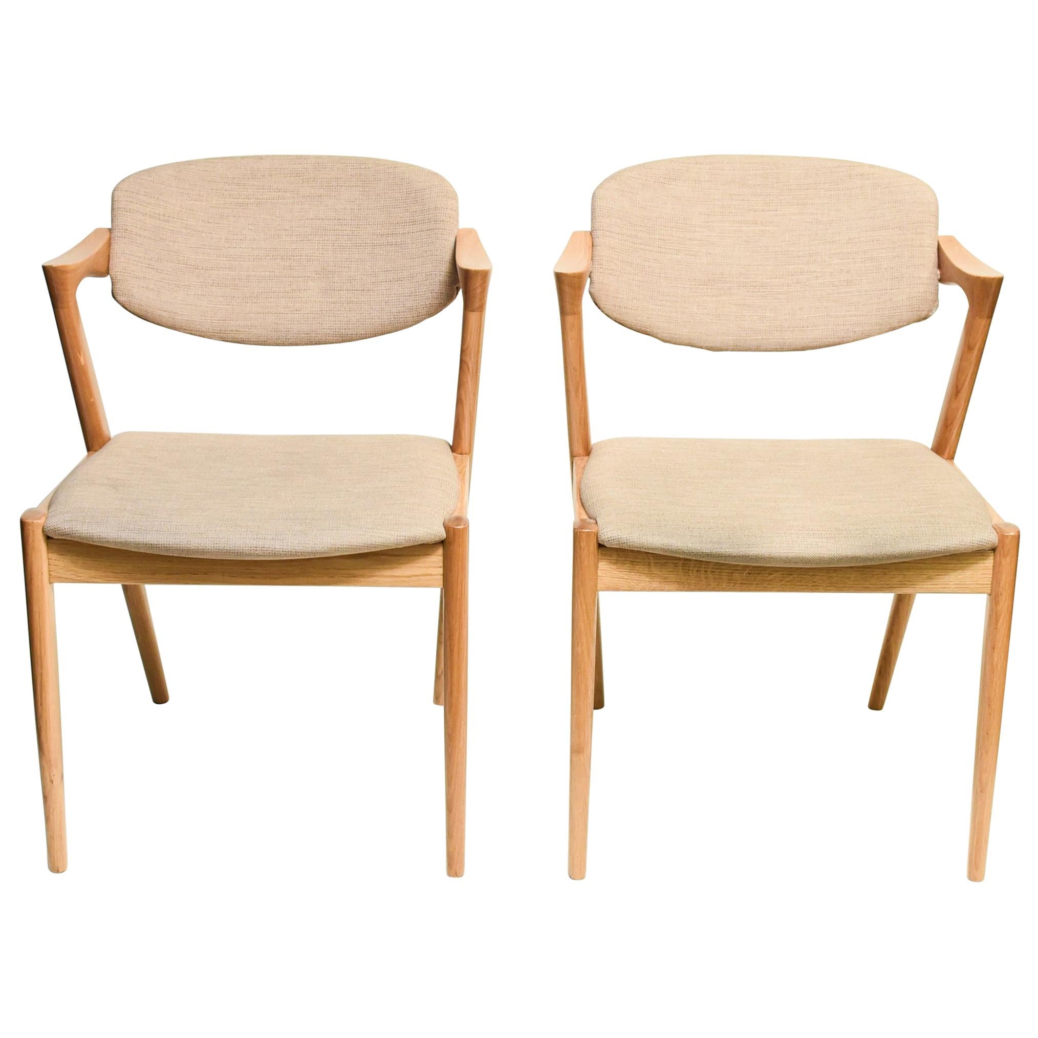 Mid Century Kai Kristiansen Swivel oakwood Chair, 1960s